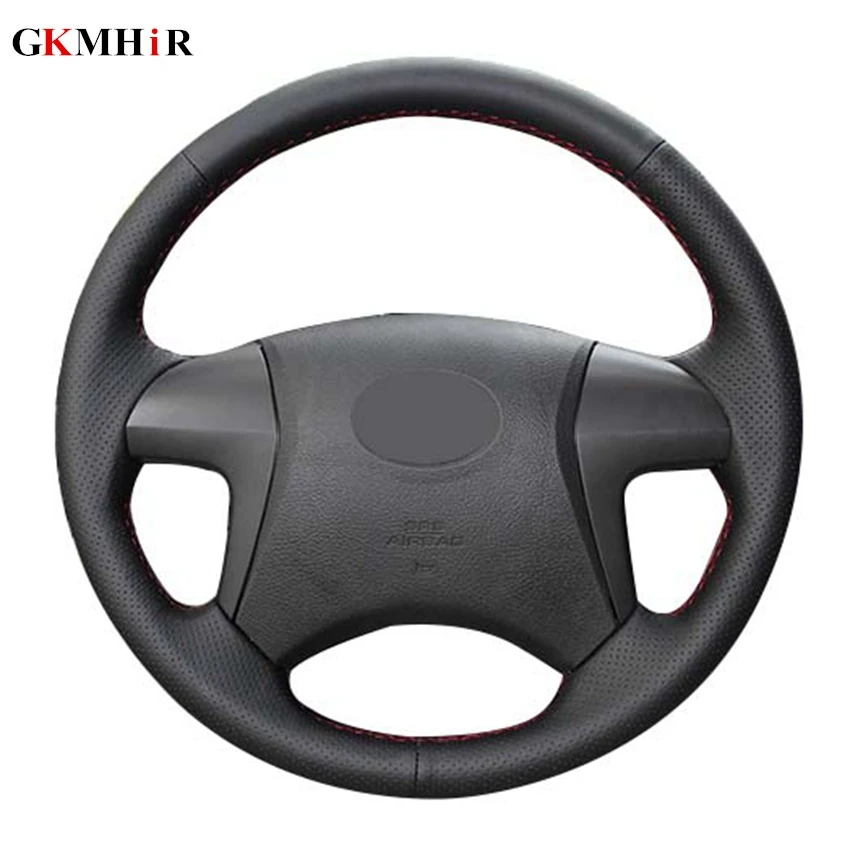 

Black PU Artificial Leather Car Steering Wheel Cover for Toyota Highlander 2008 2009 2010 2011 2012 2013 2014 Camry 2007-2011