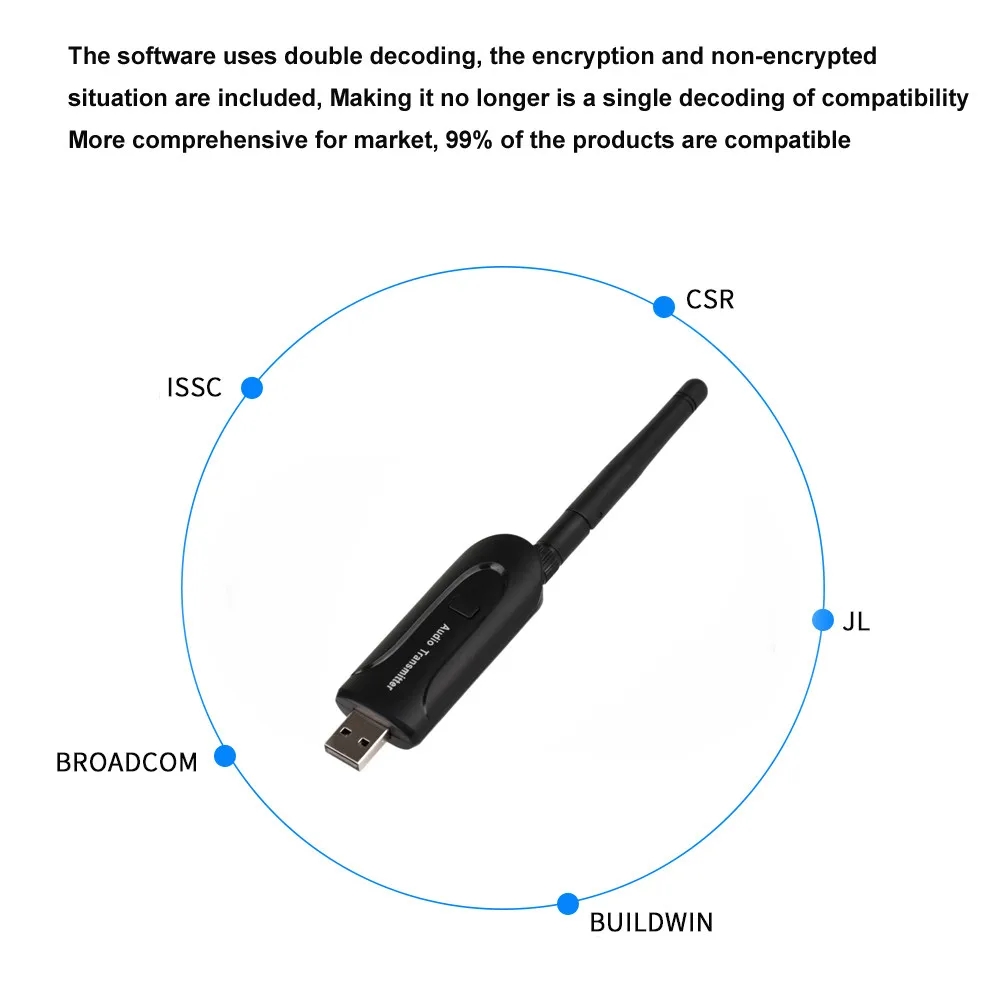 Binmer Bluetooth адаптеры и ПРОГРАММАТОРЫ Bluetooth Беспроводной A2DP аудио стерео адаптер передатчик для ТВ DVD портативных ПК Oct18