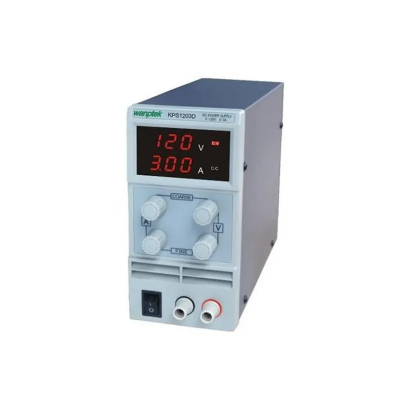 

KPS1203D Adjustable High precision double LED display switch DC Power Supply protection function 120V3A 110V/220V 0.1V/0.01A