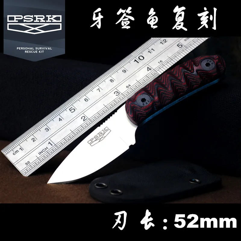 2017 Top Quality New Toothpick Fish Knife 440C 59HRC Steel Camping Survival Outdoor Tools Small Straight EDC Tool | Инструменты