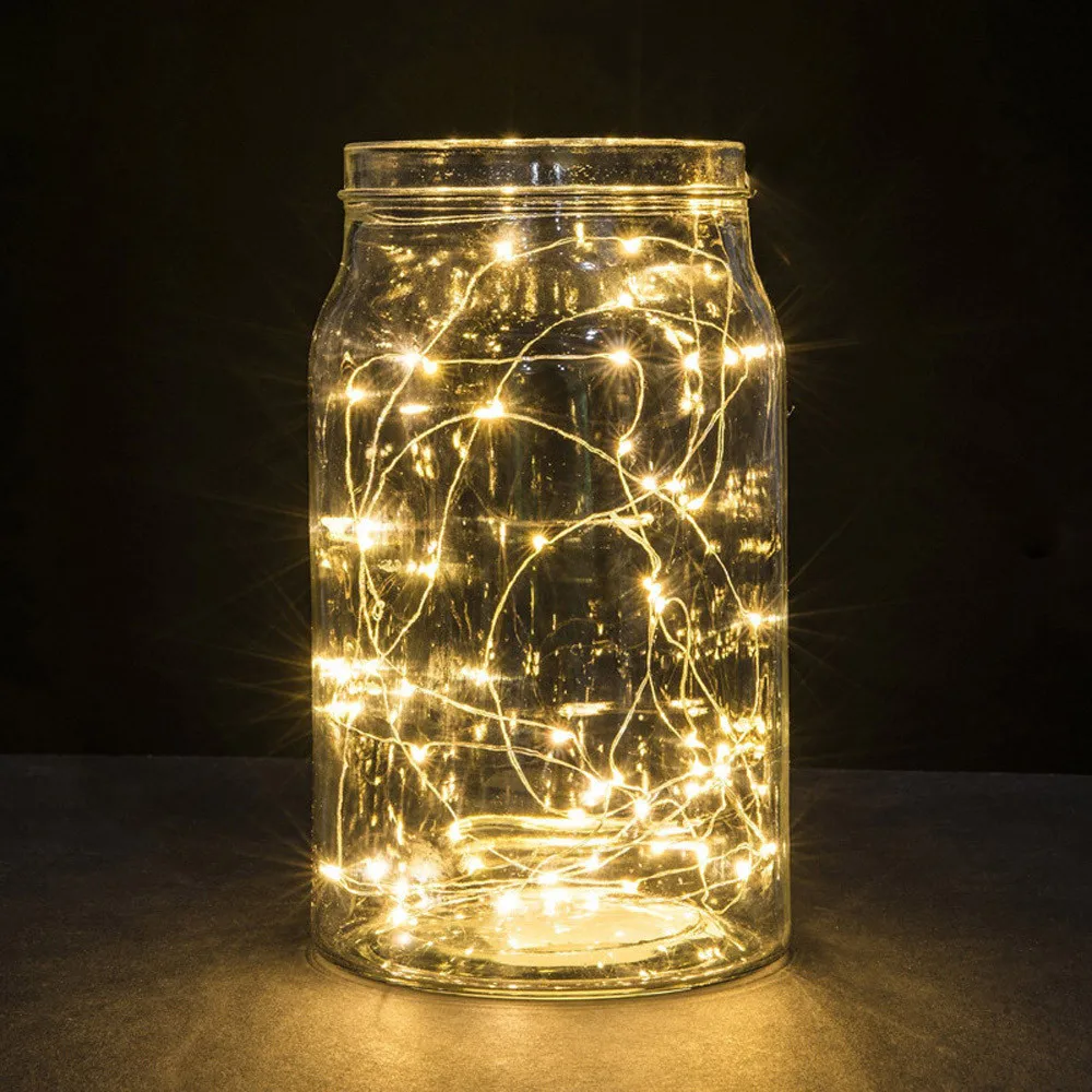 

1M DIY String Fairy Light 10 LED Battery Operated multicolor Xmas Lights Party Wedding&Party Decor White Yellow Lamp Wholesale C