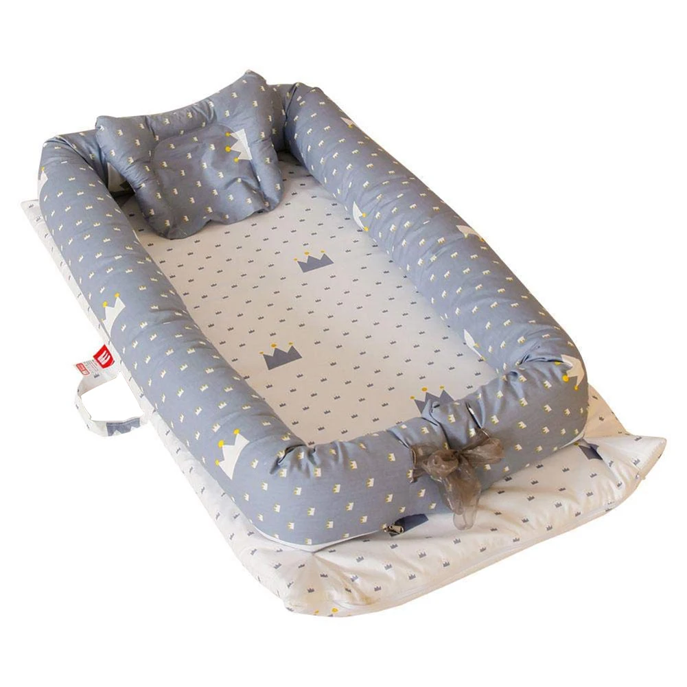 Cama de Viagem Cama para o Bebê Centímetros Alta Qualidade Bebê Cama Portátil Berço Dobrável Lavável Newborn Dormir 100% Algodão 90x55x15 8 Mamãe e Bebê