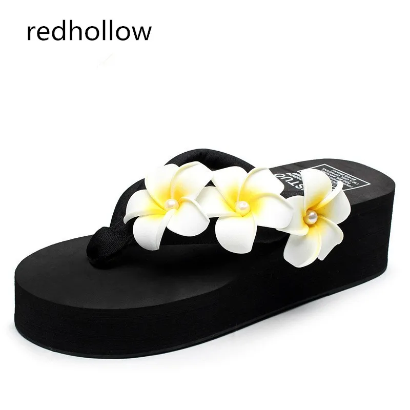 

Woman Slippers Beach Flip Flops Summer Sandals Wedges Bohemia Slippers Ladies Platform Sandals High Heels Shoes Female
