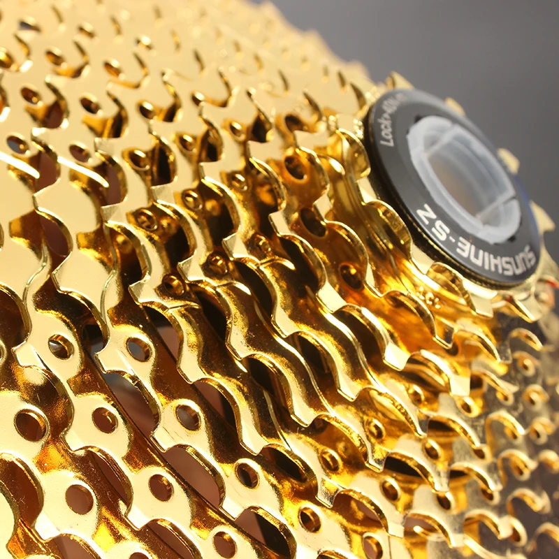 SUNSHINE SZ 11 46T 10 скоростная кассета s Gold Freewheel MTB горный велосипед стальные золотые