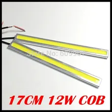 12 Вт COB DRL Чип Новое обновление COB днем Бег Light Водонепроницаемый Противотуманные фары автомобиля