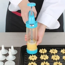 Cookie, Der Pistole Cookie Presser Gebäckhersteller Lcing Form Mit 12 Blume Form und 6 Dekorieren DIY Backen Mund Küche werkzeuge