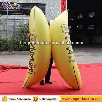 

2M / 7FT Length Inflatable Banana Inflatable Amusement Model Sealed Banana Inflatable Toys for Party / Wedding Decoration