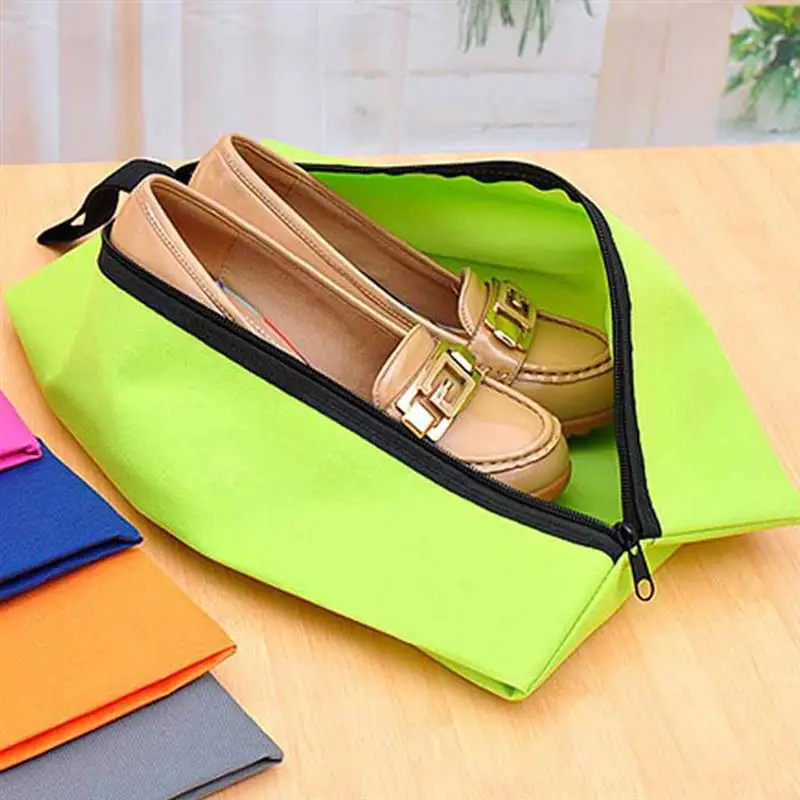 4pcs Shoes Bag Waterproof Dustproof Oxford Cloth Storage Pouch for Daily Use