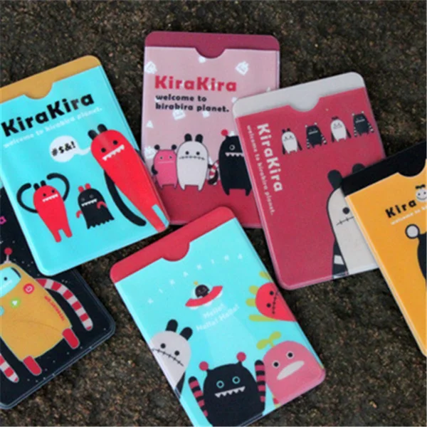 

1PCS/LOT Freeshipping cute design cartoon card bag bus card double deck card case fashion gift