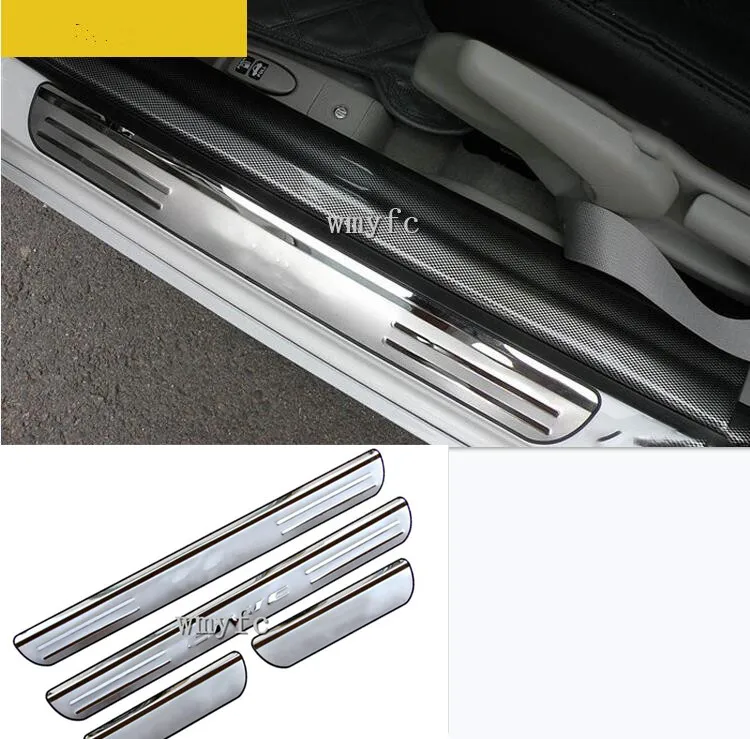 

For Honda Civic Door Sill Plate 304 Stainless Guards Threshold Trims Protector Strips Car Sticker accessories 2007-2015