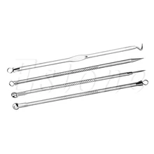 Угри Пятна Прыщ Инструмент для извлечения Черноголовых комедона Remover высококачественные шлепанцы; горячая распродажа 4 шт