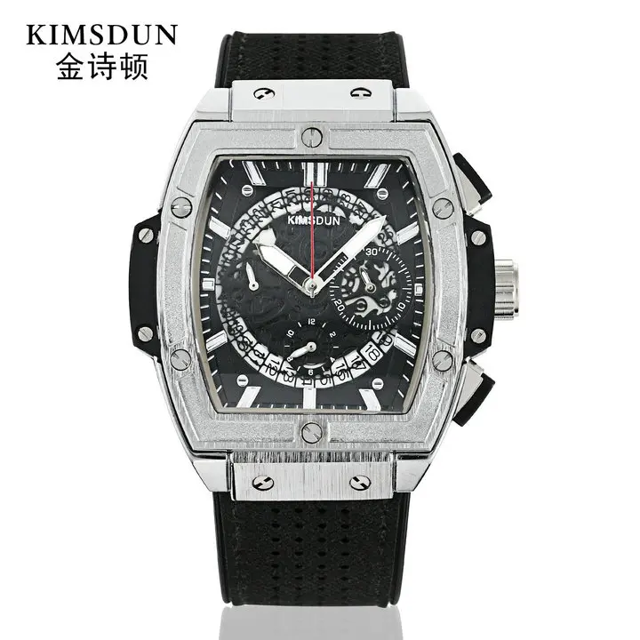 

2019 kimsdun Top Luxury Brand Watches Mens Leather Business Watch Mens Military Sport Waterproof Clock Relogio Masculino