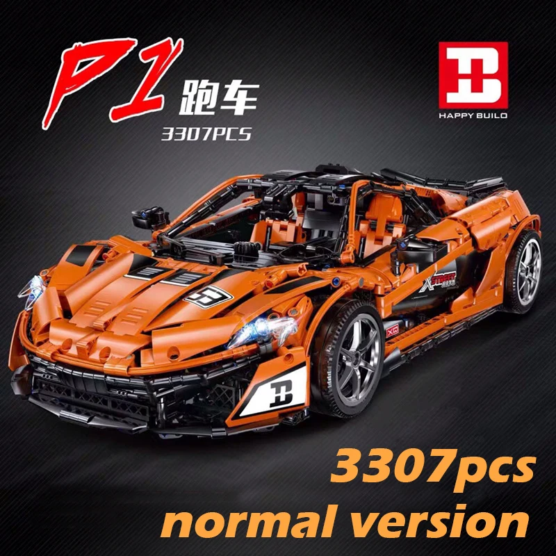 

DHL Technic Series McLarenINGlys P1 Speed Car Hypercar Supercar F1 Racing MOC Motor control Model Building Blocks Compatible