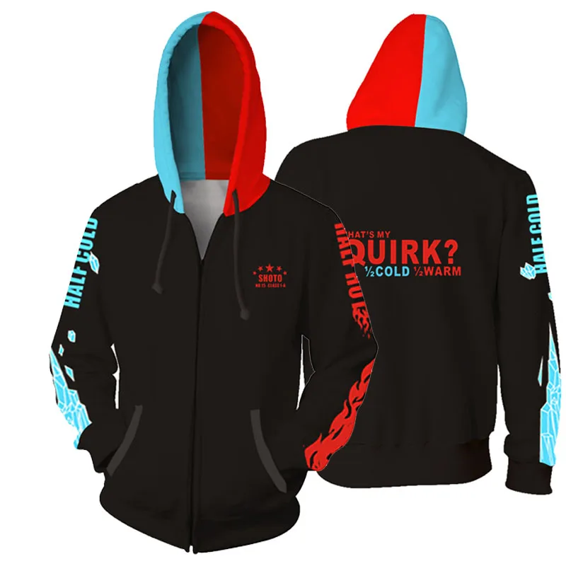 Cosroad Boku No My Hero Academia Midoriya Hoodies Izuku Todoroki Shoto Cosplay Costume Men Women Sweatshirt Jackets Coat0 (12)