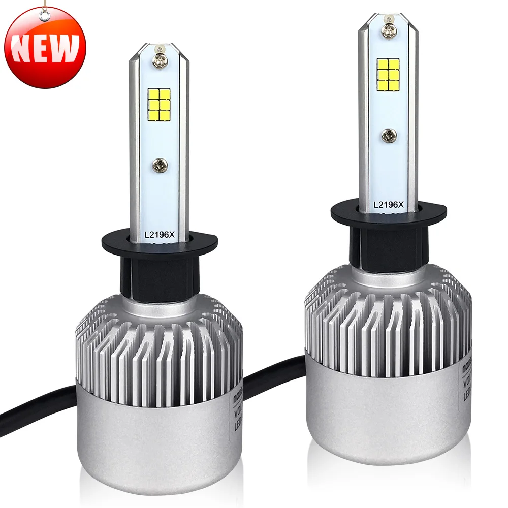 

Zdatt Super Bright H1 LED Lamp 72W 8000LM Auto Headlight Bulbs Car Led Light CSP 12V 6500K White Automobiles