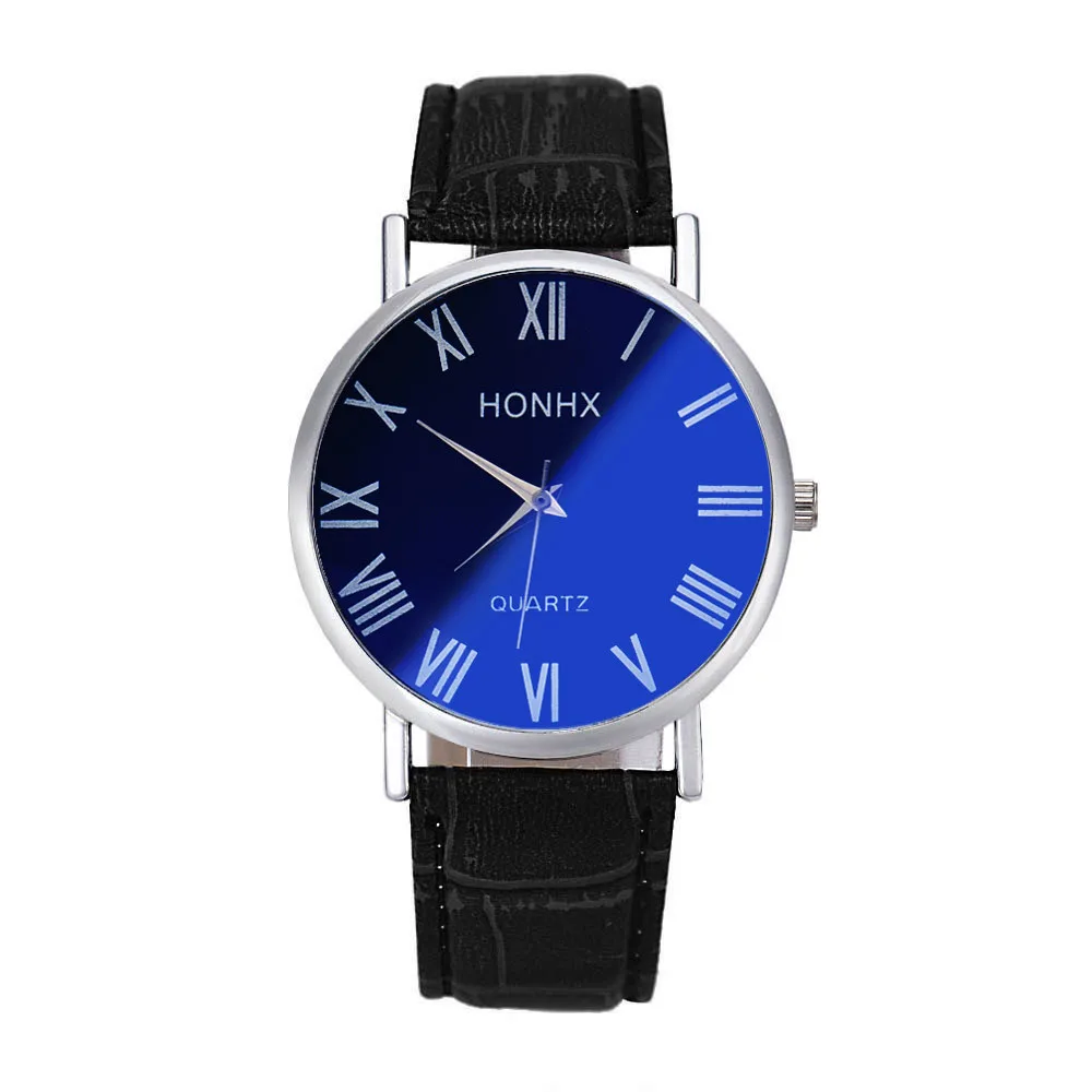 

Man Women Watches Quartz Wristwatches Luxury Fashion Men Leather Quartz Analog Wrist Blu-ray Mirror Romantic Elegant Watch NI10