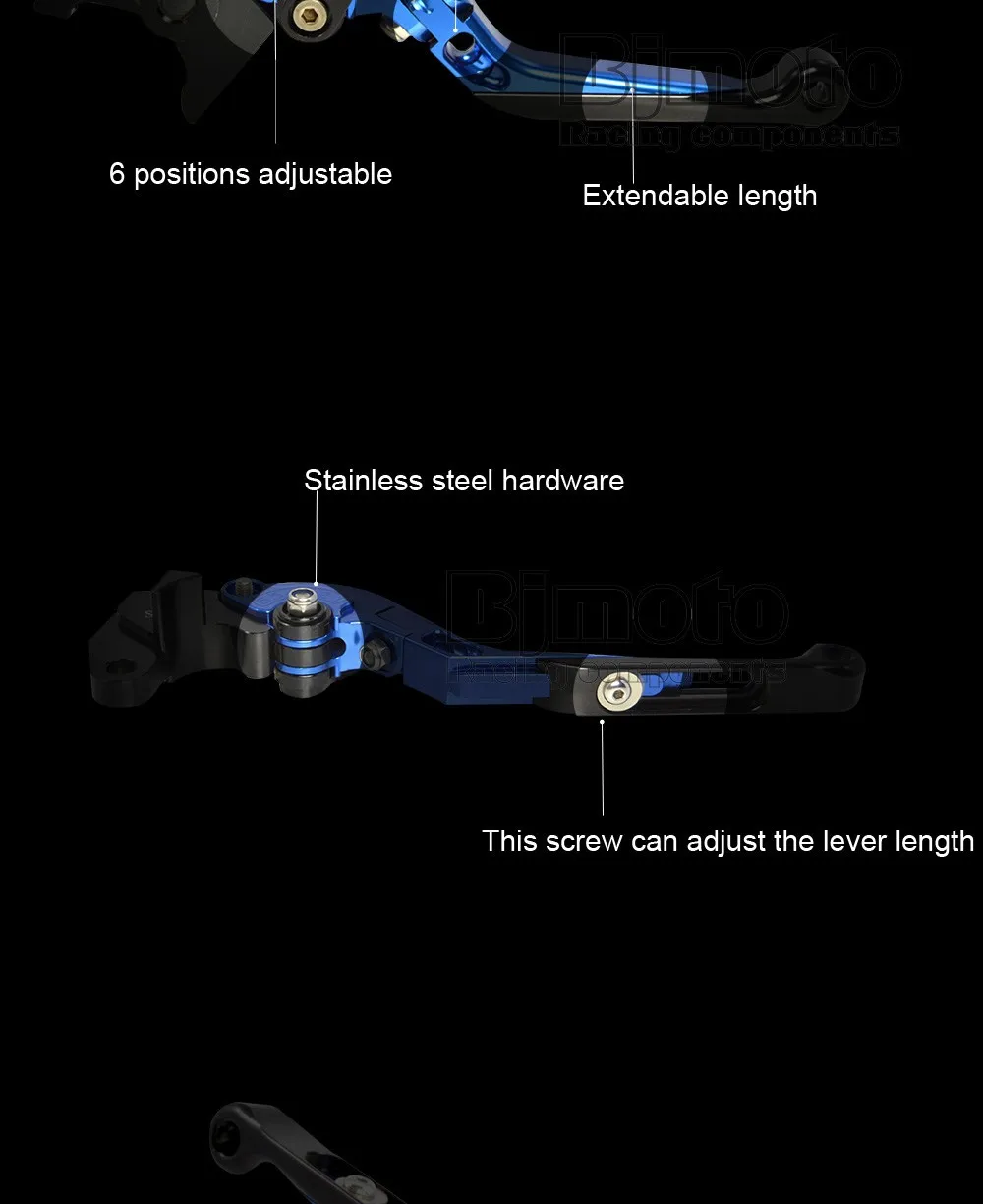 BJMOTO Регулируемая Складная Выдвижная мотоцикл тормоза сцепления с ЧПУ рычаги для Yamaha YZF R1 R1M R1S-, YZF R6