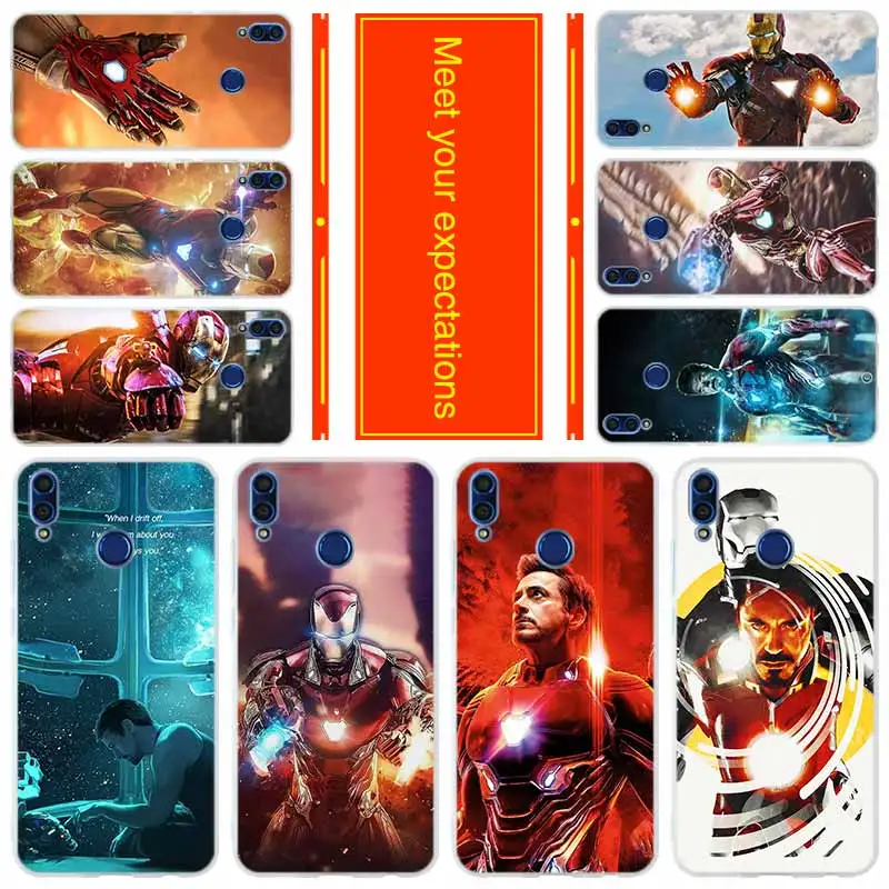 

Phone for HUAWEI Honor 10 9 i lite Cover Honor 8X a max 9lite 7 6 X 7a pro V20 Play Cover Case Marvel Avengers Iron Man