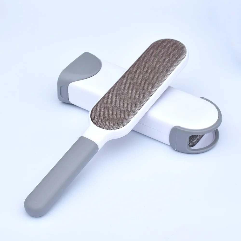 Gray Large Щетка для удаления шерсти домашних животных многоразовая двусторонняя щетка для удаления катышков портативная щетка для чистки шерсти и пыли - Цвет: Gray Large