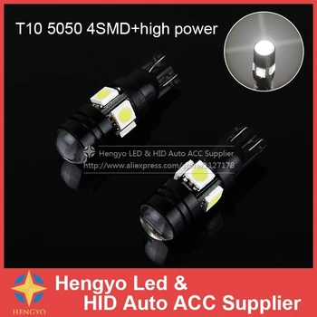 

Free Shipping 2pcs/lot T10 High Bright With Projector Lens led Car Lights W5W 194 168 Auto Light Bulb Clearance Lamp
