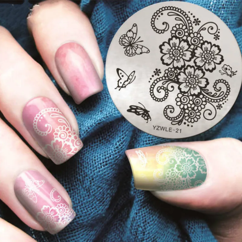 

30 types Stainless Steel Nail Stamping Flowers Nail Art Template Tools Accessories Manicure Nail Art Image Plate Print Stencil