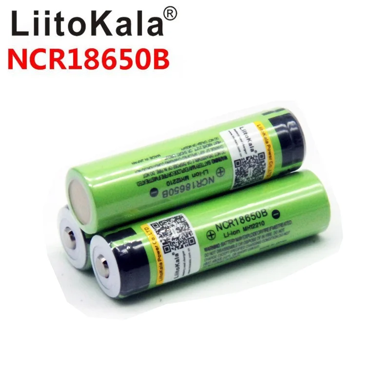 LiitoKala 18650 3400mAh батарея 3,7 V NCR18650B литий-ионная аккумуляторная батарея 18650 3400 батарея