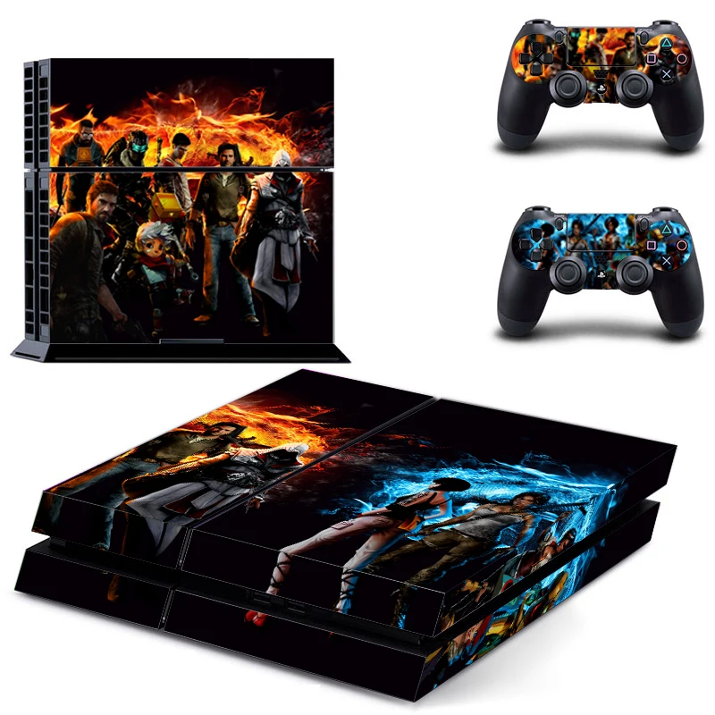 font b Game b font Collection PS4 Sticker For Playstation 4 2Pcs Controller Skin font