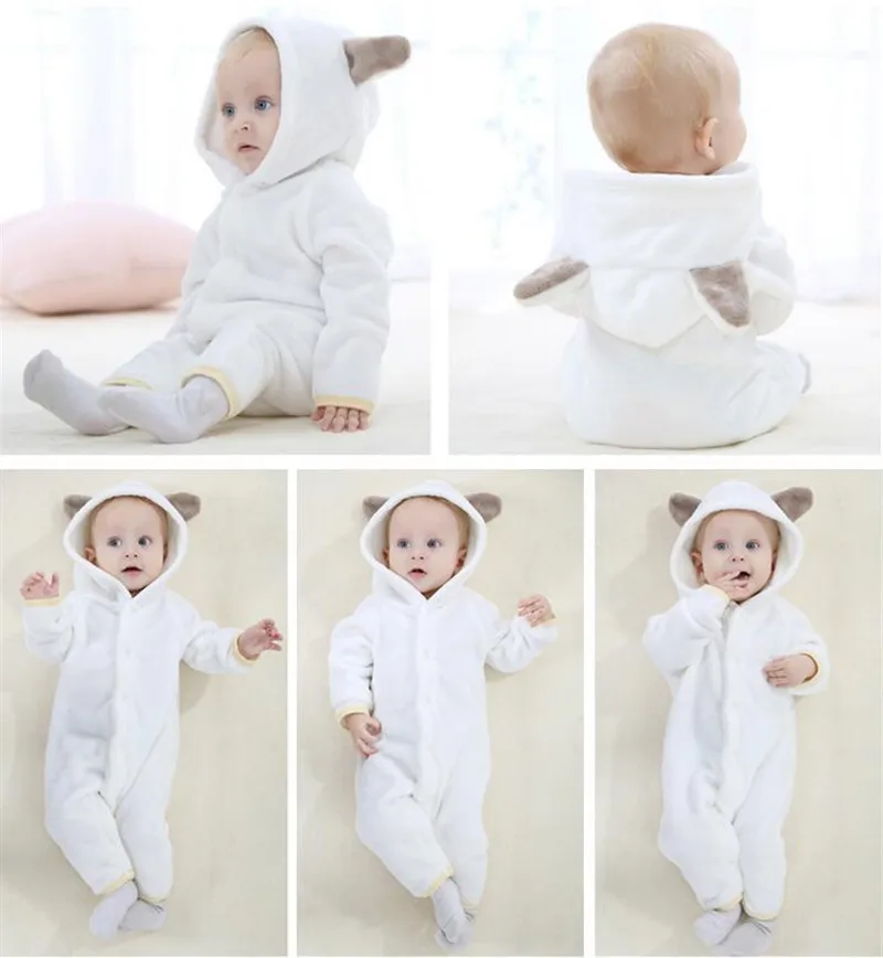 criança roupas de bebê bonito animal macacão trajes do bebê