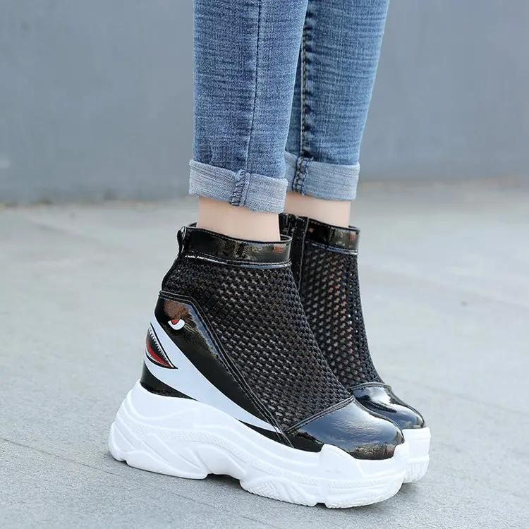 12cm Women Sandals 2019 Summer Hidden Heel Gladiator Sandals For Woman Fashion Hollow Out Chunky Sandal Women Summer Beach Shoes 12cm Women Sandals 2019 Summer Hidden Heel Gladiator Sandals For Woman Fashion Hollow Out Chunky Sandal Women Summer Beach Shoes