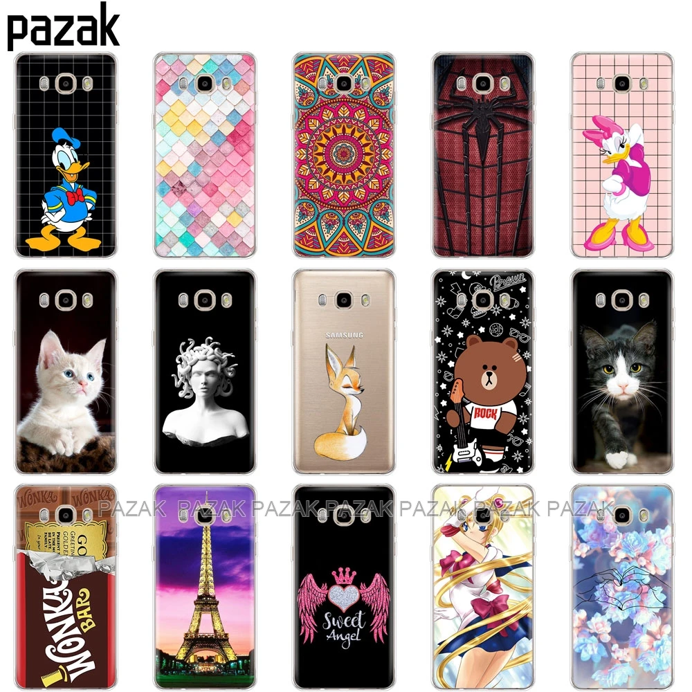

soft Silicone phone Case For Samsung Galaxy J7 2016 J710 J710F cases Cover FOR Samsung J7 2016 phone shell soft tpu