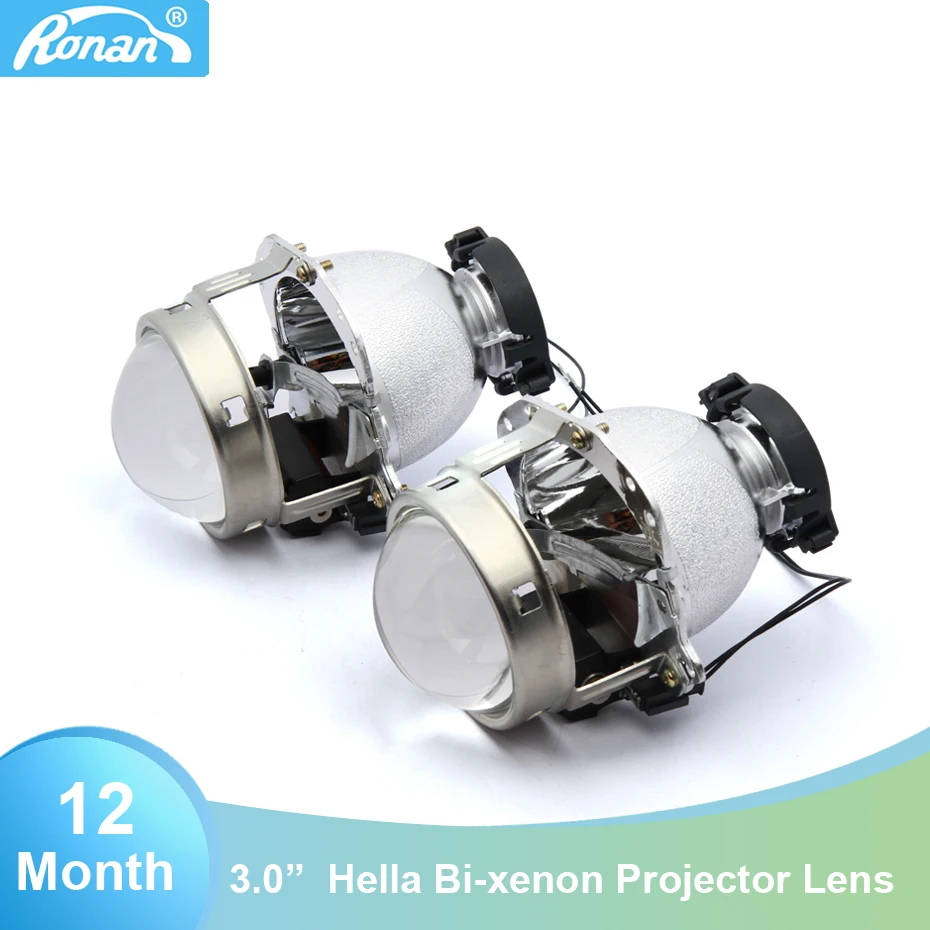

RONAN 3.0'' hella D2S Bi-Xenon Headlights Projector Lens Car Styling for BWM E60 HID D1S D2S D3S D4S for Auto Lamp Retrofit