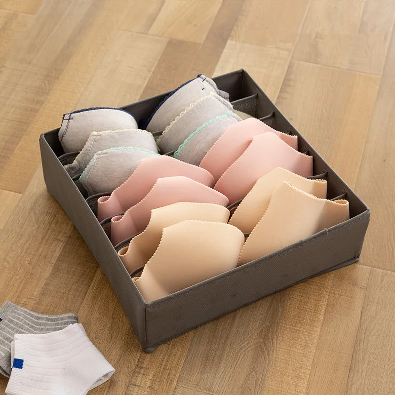 Home Solid Color Storage Box for Folding Socks Bra Underpants Underwear Organizer Home Solid Color Storage Box for Folding Socks Bra Underpants Underwear Organizer