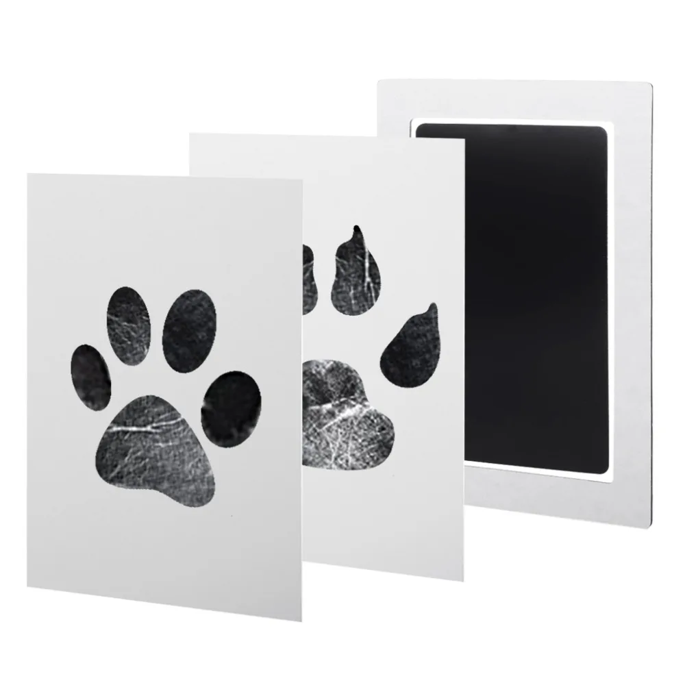 1Set Baby Handprint And Footprint Ink Pads Paw Print Ink Kits For