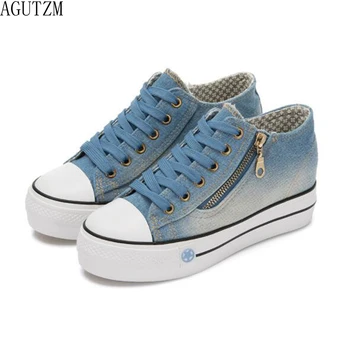 

2018 new Free Shipping New Canvas Shoes Fashion Leisure Women Shoes Female Casual Shoes Jeans Blue 35-41 V549