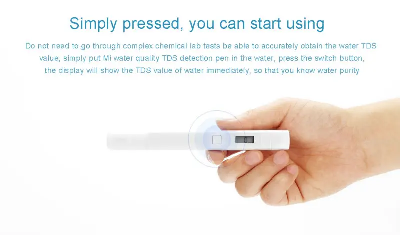 Xiaomi TDS тестер воды Портативный Ручка обнаружения стилус цифровой счетчик воды фильтр Качество тестер чистоты