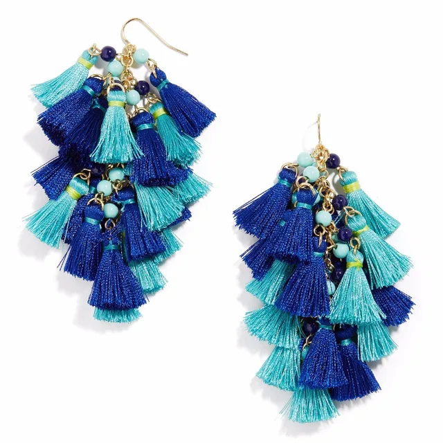 Yjx Rosalita Tel Earrings Cobalt Blue Drop Cool Cer Hues Yjx Rosalita Tel Earrings Cobalt Blue Drop Cool Cer Hues Delicate Bead Trendy