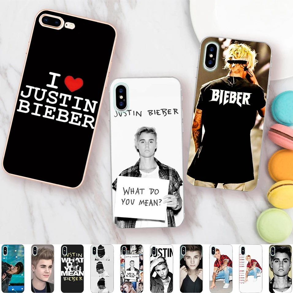 Minason Justin Bieber Case for iPhone X 5 S 5S XR XS Max SE 6 6S 7 8 Plus Cover Clear Soft Silicone Phone Fundas Capinha Coque