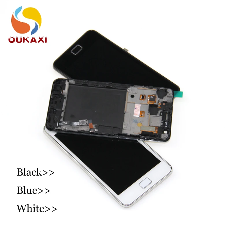 Для Samsung Galaxy S2 I9100 I9105 ЖК-дисплей с сенсорным экраном дигитайзер в сборе запасные