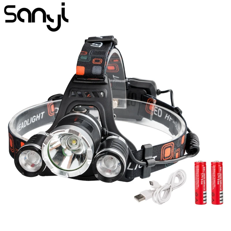 LED Headlamp 4 Modes USB Rechargeable Headlight Helmet Torch Head Flashlight LED Headlamp 4 Modes USB Rechargeable Headlight Helmet Torch Head Flashlight