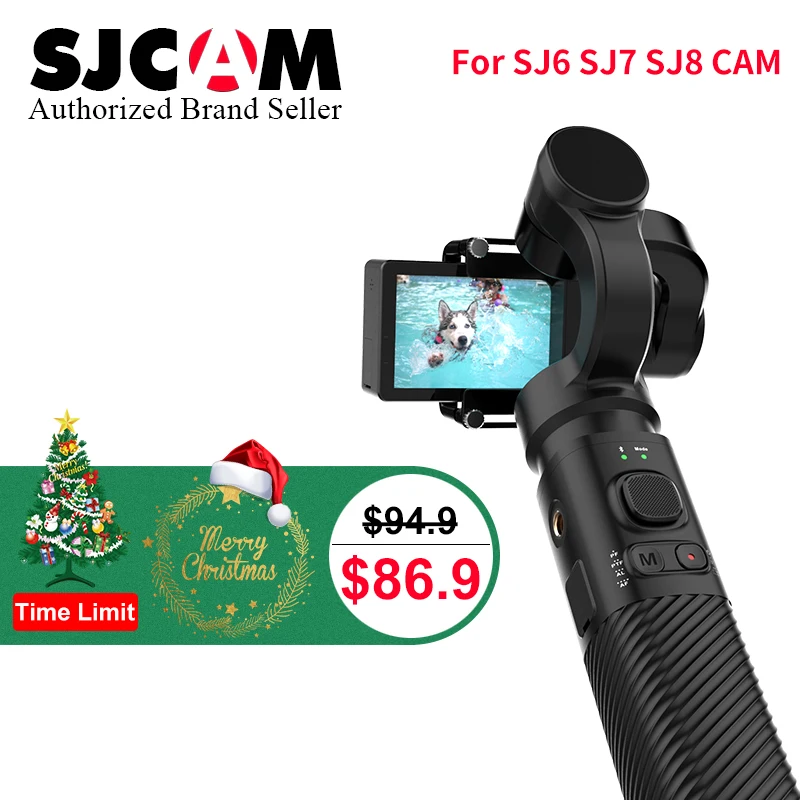 

Gift SJCAM Handheld GIMBAL 2 3 Axis Stabilizer Bluetooth Control Type C SJ-Gimbal 2 for SJ6 SJ7 SJ8 Pro/Plus/Air Action Camera