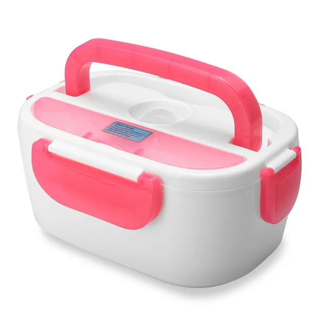 EU 220V 1.05L Electric Heating Portable Heated Lunch Box Truck Oven Cooker Food Warmer Food Grade Plastic Heat Warm function