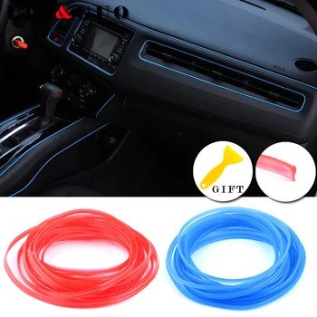 

5M/lot Car Styling DIY Universal Cold Line Flexible Interior Decoration Moulding Trim Strips Accessories