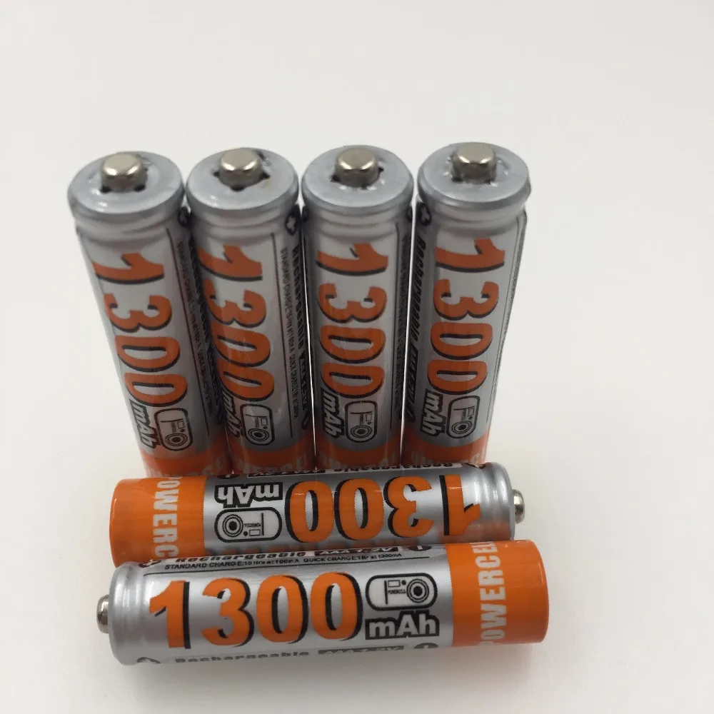 AAA 1300mAh 1,2 V Quanlity аккумуляторная батарея Ni-MH 1,2 V аккумуляторная батарея 1A Baterias Bateria с чехол для батареи