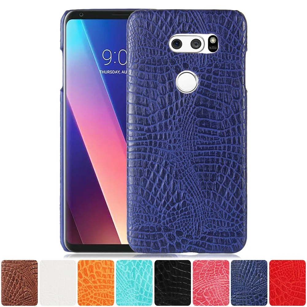 Кожаный чехол для LG V30 Plus H930DS телефона с Бампером V 30 LGV30 H930 Жесткий Чехол ПК