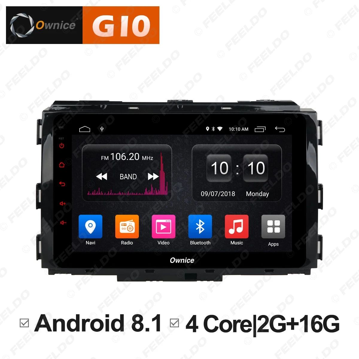 Clearance FEELDO 8 " Android 6.0 4-Core/DDR3 1G/16G/Support 4G Dongle Car Media Player With GPS/FM/AM RDS Radio For Kia Carnival 2014-2017 1