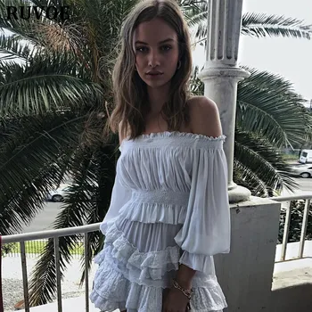 

New high quality autumn slash neck t-shirt women elastic fashion white female casual elegant top wholesale Q-377
