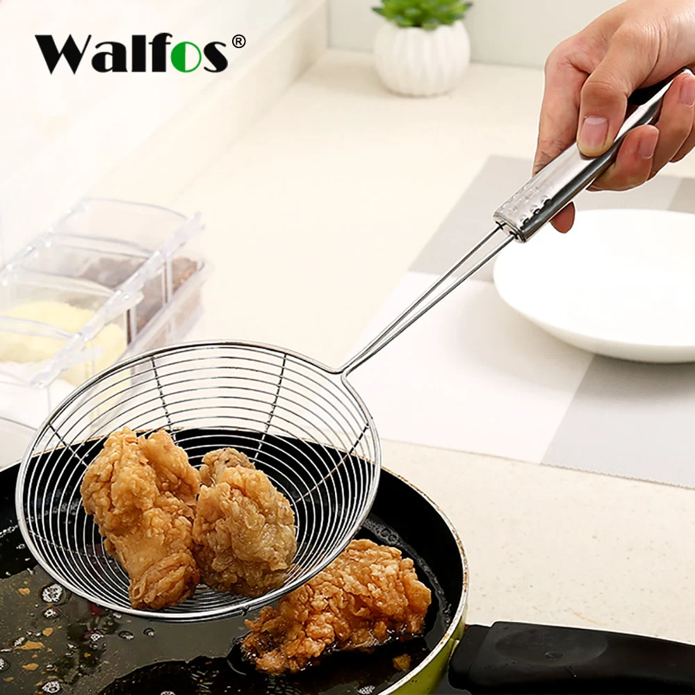 

WALFOS New Multi-function Filter Spoon Food Kitchen Fried Grill Filter Stainless Steel Filter Kitchen Tool