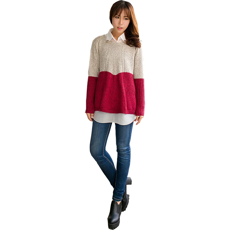 2019 Spring Women's jacket three quarter sleeve hit color