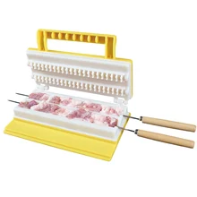 Clever Barbecue skewer machine BBQ Kebab Maker Meat Brochettes Skewer Machine Bbq Grill Accessories Tools Set