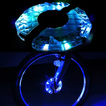 

1/2pcs Rechargeable LED RGB Colorful Bike Wheel Hub Light Waterproof Bicycle Spoke Lights for Safety Warning Decor DTT88